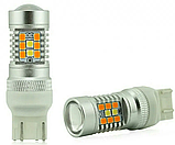 Двоколірні Led Жовто-білі 2 в 1 дх + закот, габарит + поворот, фото 7
