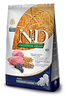 Farmina N&D Low Grain Puppy Фарміна низькозерновий корм для цуценят середніх та велких порід з ягням, 2,5 кг
