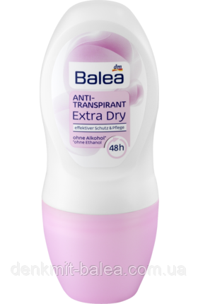 Дезодорант роликовый Свежесть и Чистота Balea Deo Roll-on Extra Dry 50 мл - фото 2 - id-p323760927