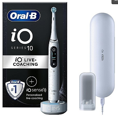 Електрична зубна щітка з Bluetooth Braun Oral-B iO Series 10 Stardust White