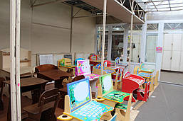 Детские парты из натурального дерева