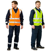Сигнальний жилет польського виробника REIS, жилет дорожній, жилет розпізнавальний