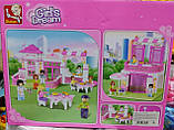 Конструктор Sluban 0150 Розовая мечта Летнее кафе 306 деталі швидка відправка, фото 2