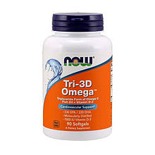 NOW Tri-3D Omega-3 (90 softgels)