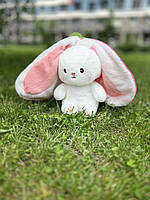 Мягкая игрушка Клубничный кролик 18см плюшевый Зайчик в клубнике Трансформер