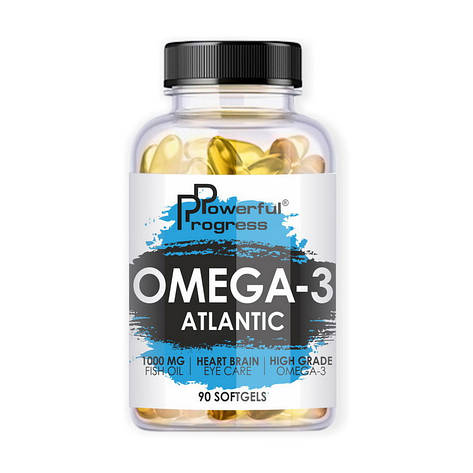 Powerful Progress Omega 3 Atlantic (90 softgels), фото 1