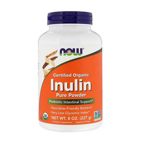 NOW Inulin Pure Powder 227 g, фото 1