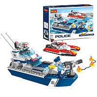 Конструктор Cogo City Police 4164, Морський патруль, поліція, корабель, катер, блоковий, 284 дет., іграшка