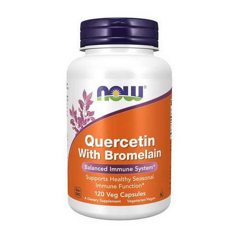 Quercetin with Bromelain (120 veg caps), фото 1