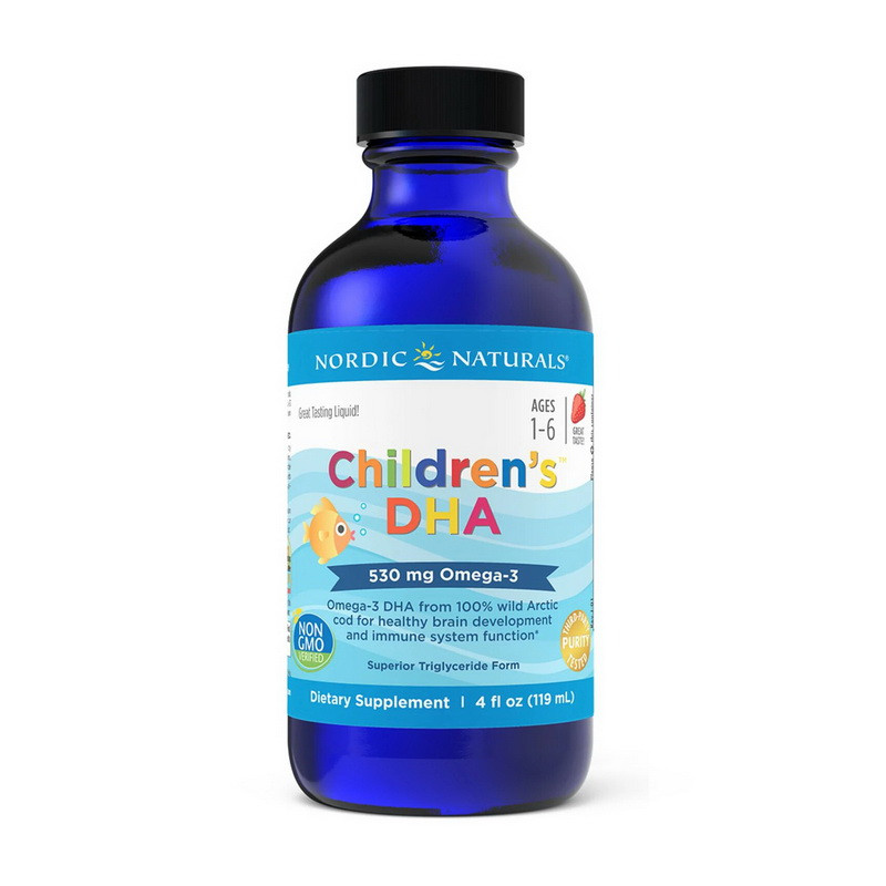 Nordic Naturals Children's DHA 530 mg Omega-3 (119 ml, natural strawberry)