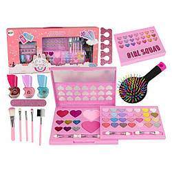 2005 M Косметика, палетка тіней 28 відтінків, рум'яна, блиск, глітер, пилка для нігтів, у коробці