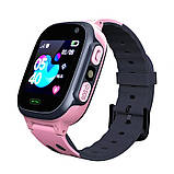 Дитячий смарт годинник з сим картою, відстеженням Рожеві Smart Baby Watch Розумний годинник для дівчинки, фото 3