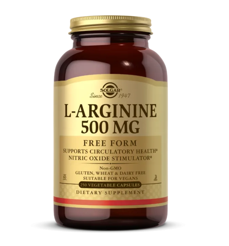 Aргинин Solgar (L-Arginine) 500 мг 250 капсул - фото 1 - id-p1878428854