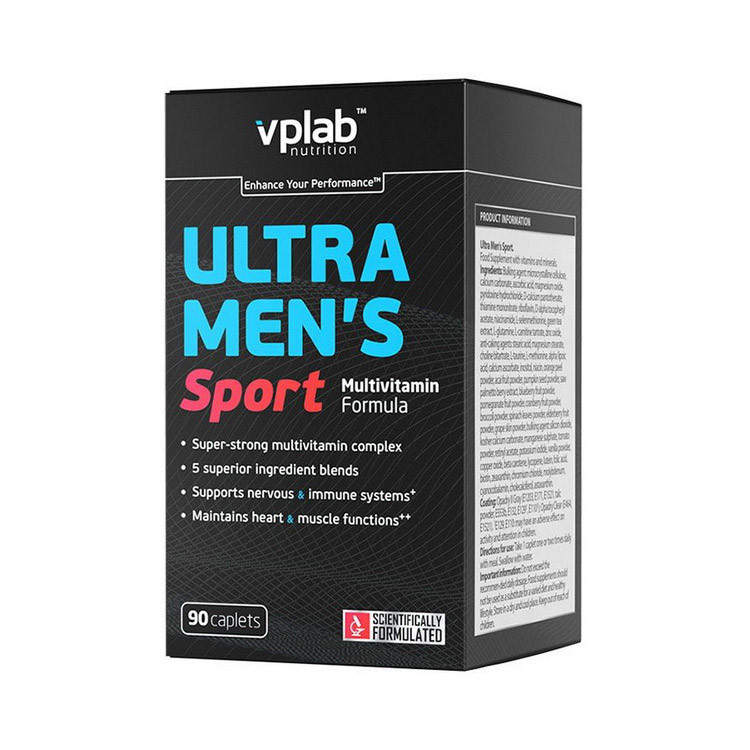 Вітаміни для чоловіків VP Lab Ultra Men's Sport 90 caplets
