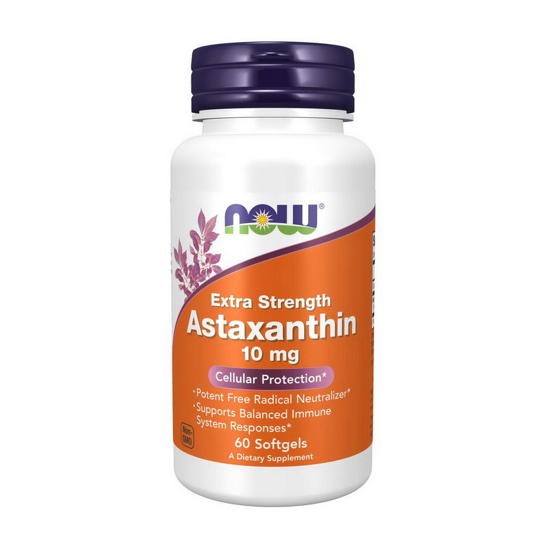 NOW Astaxanthin 10 mg Extra Strength (60 softgels)