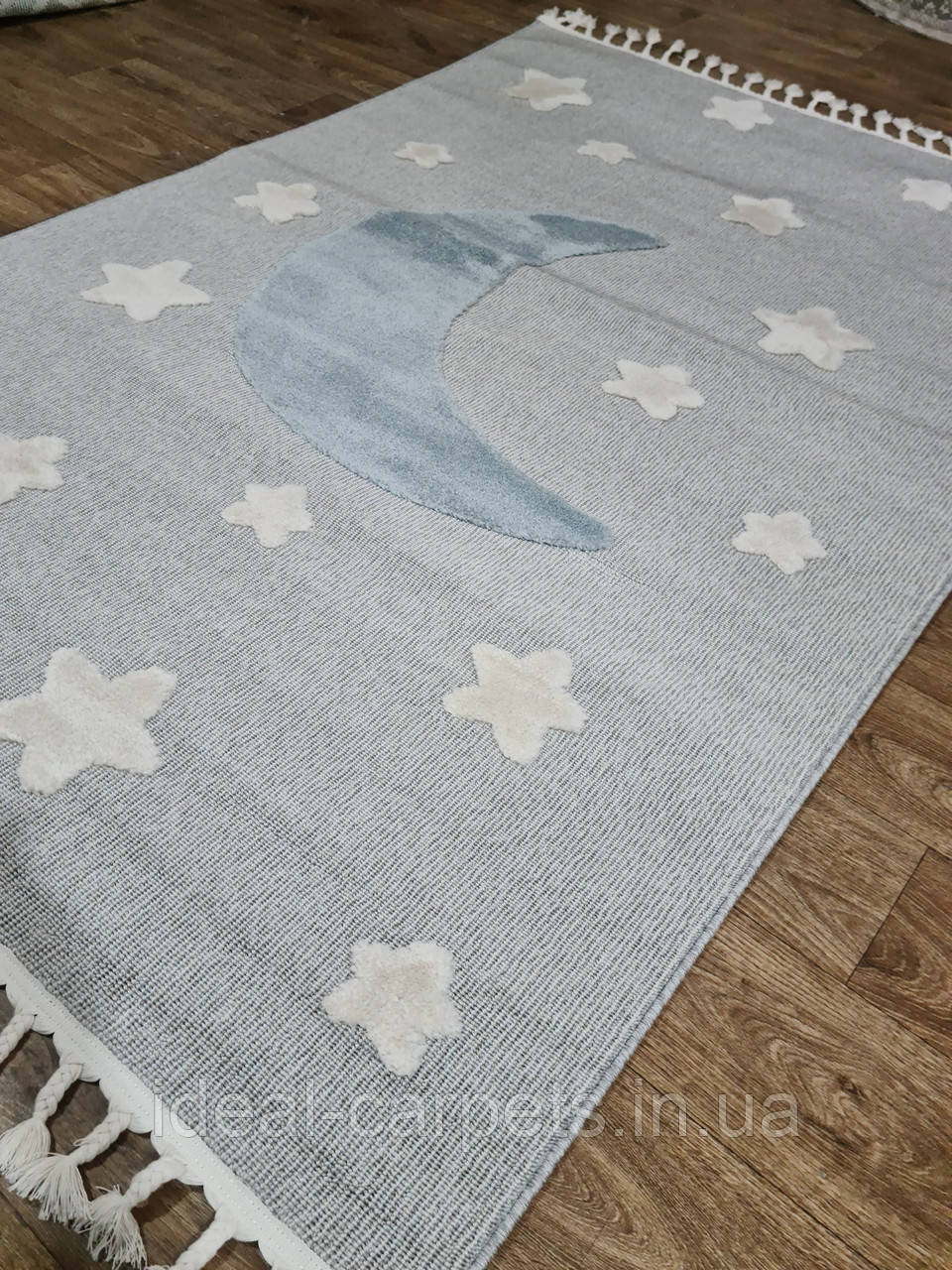 Килим в дитячу 1.2х1.8м Блакитний Місяць 0519, фото 1