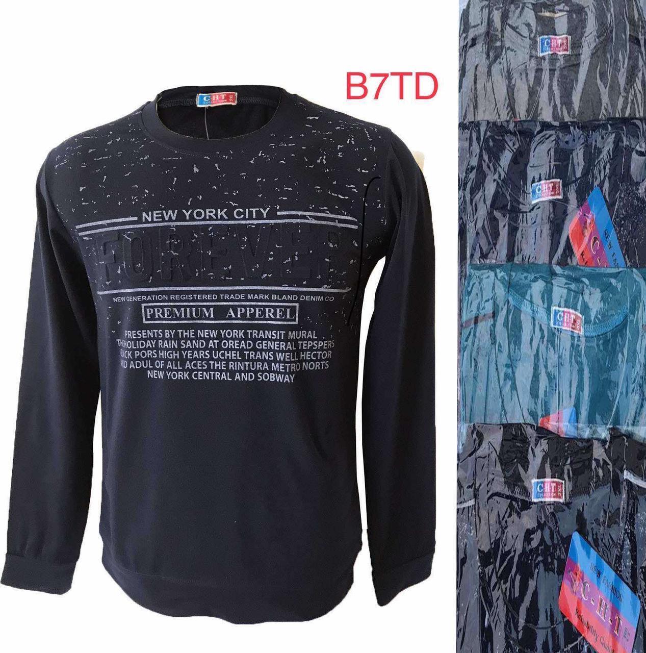 Батник дитячий підліток трикотаж розмір L-2XL (40-48) Мікс (від 5 шт.)