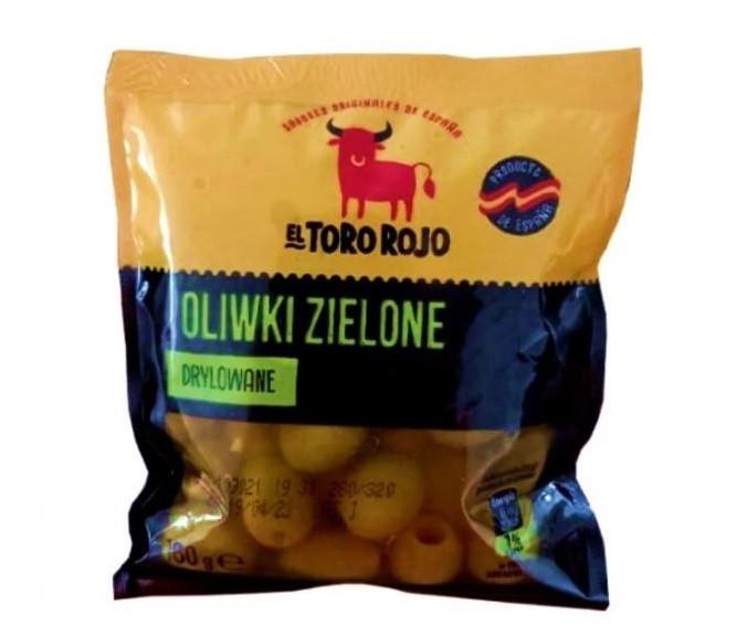 Оливки El Toro Rojo зелені без кісточки Oliwki Zielone Drylowane 160 г Іспанія