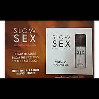 Пробник разогревающее съедобное массажное масло Slow Sex Bijoux Indiscrets, 2 мл Найти