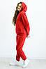 Костюм жіночий худі оверсайз кишенею та спортивні штани турецька тринитка колір шоколад, фото 7