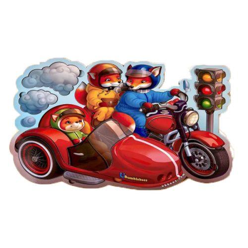 Багатошарові вкладки "Лисенята на мотоциклі", фото 1