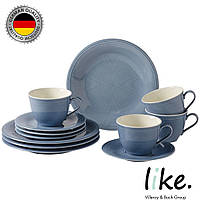 Кофейный сервиз Villeroy & Boch Like Color Loop Horizon из 12 предметов премиальный фарфор синий