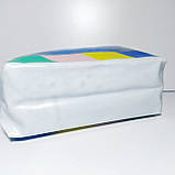 Косметичка прозора біла washbag форма бочок, фото 4