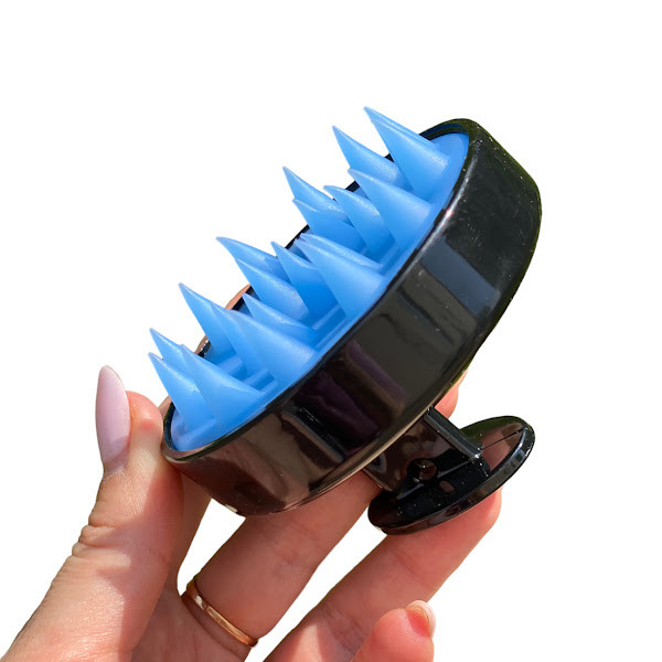 Силіконовий масажер для шкіри голови (шабер для миття волосся), фото 1