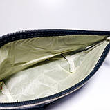 Косметичка молодіжна з ручкою чорний шкірозамінник Глазки, фото 5