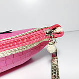 Косметичка молодіжна з ручкою малинова Око, фото 4