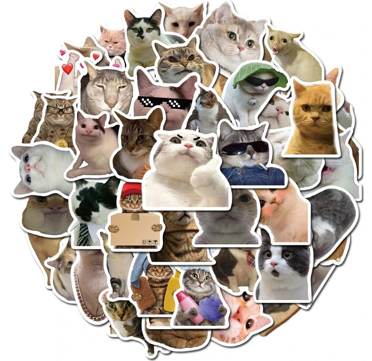 Наліпки Котики ван лав, фото 1