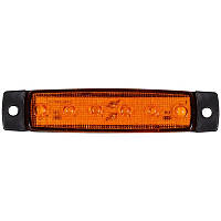 Габаритный фонарь светодиодный желтый12-24v 6LED