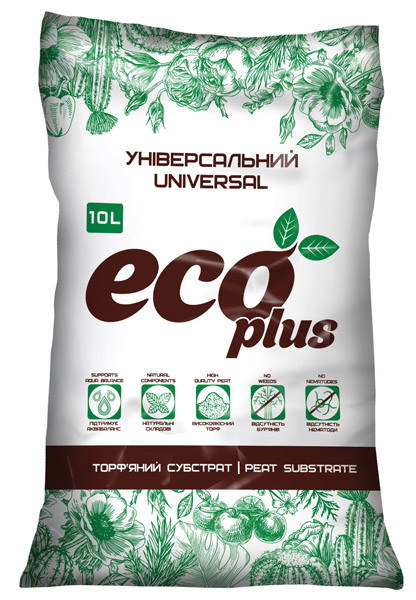 Субстрат універсальний Eco plus, 50л, фото 1