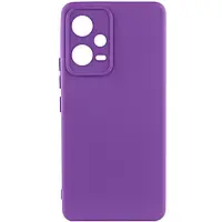 Чехол Silicone Cover Lakshmi Full Camera (A) для Xiaomi Poco X5 5G / Redmi Note 12 5G, Фиолетовый / Purple