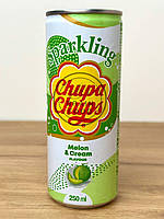 Газированный напиток от Чупа-Чупс со вкусом дыни и сливок (Chupa Chups Melon & Cream) 250 мл