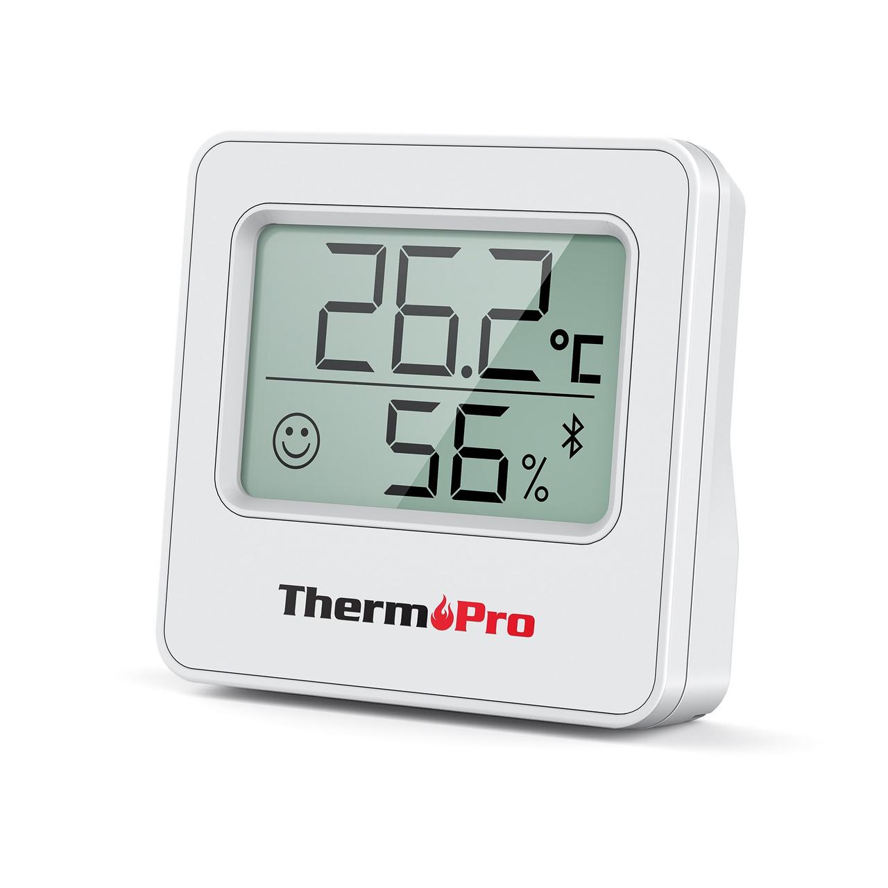 Термогігрометр-логгер з Bluetooth ThermoPro TP357 білий (-20..+60°C; 10%...99%)