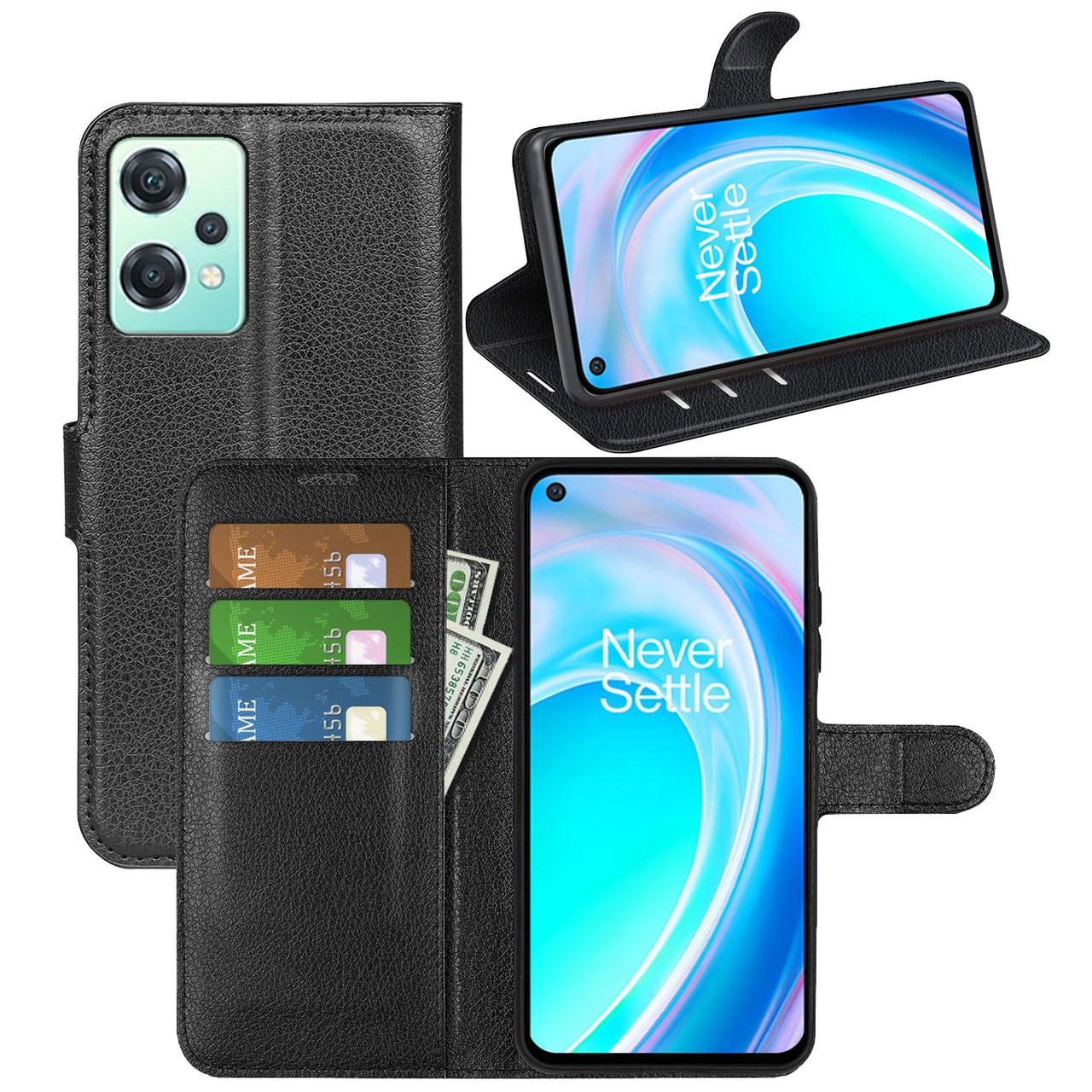 Чохол-книжка Litchie Wallet для OnePlus Nord CE 2 Lite 5G Black, фото 1