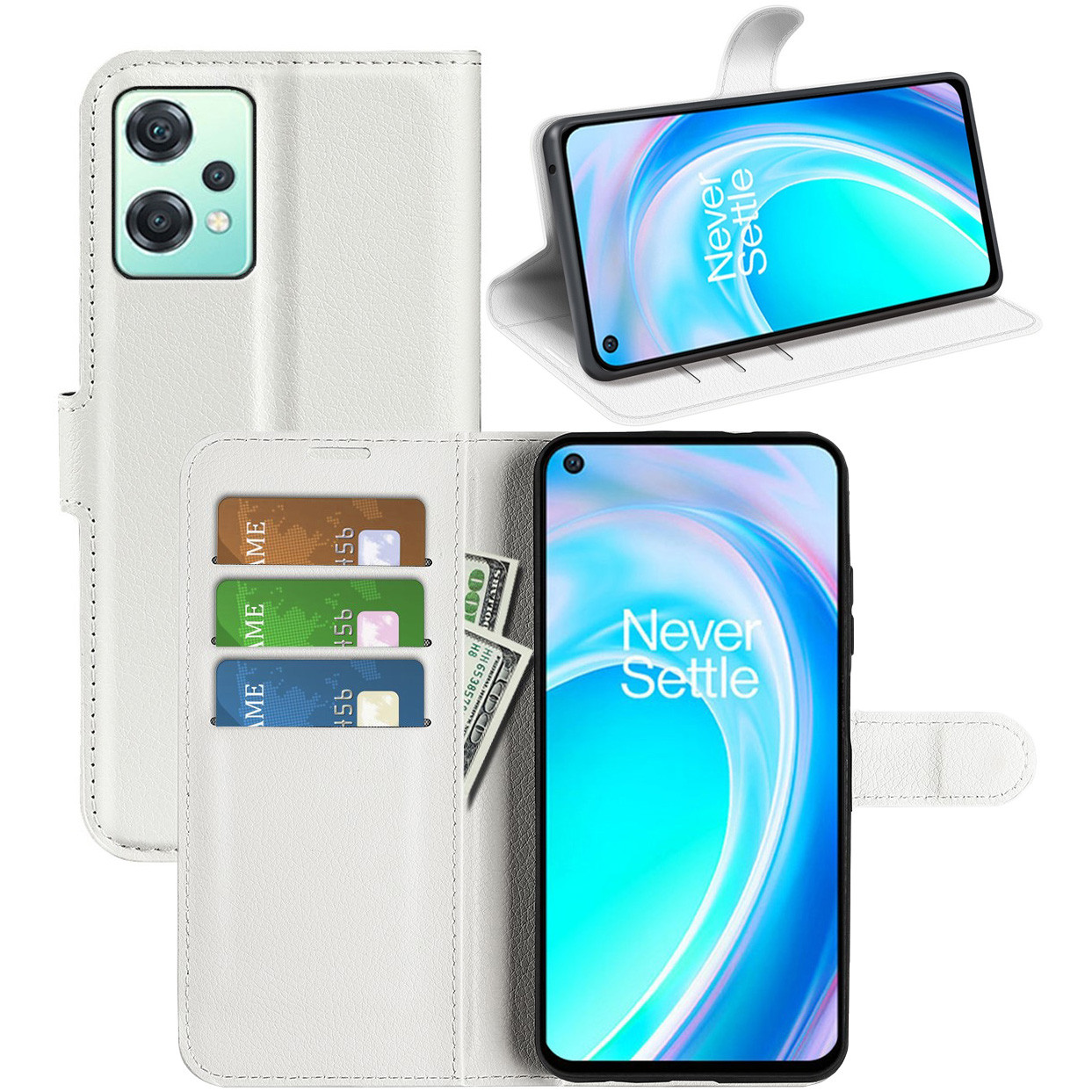 Чохол-книжка Litchie Wallet для OnePlus Nord CE 2 Lite 5G White, фото 1