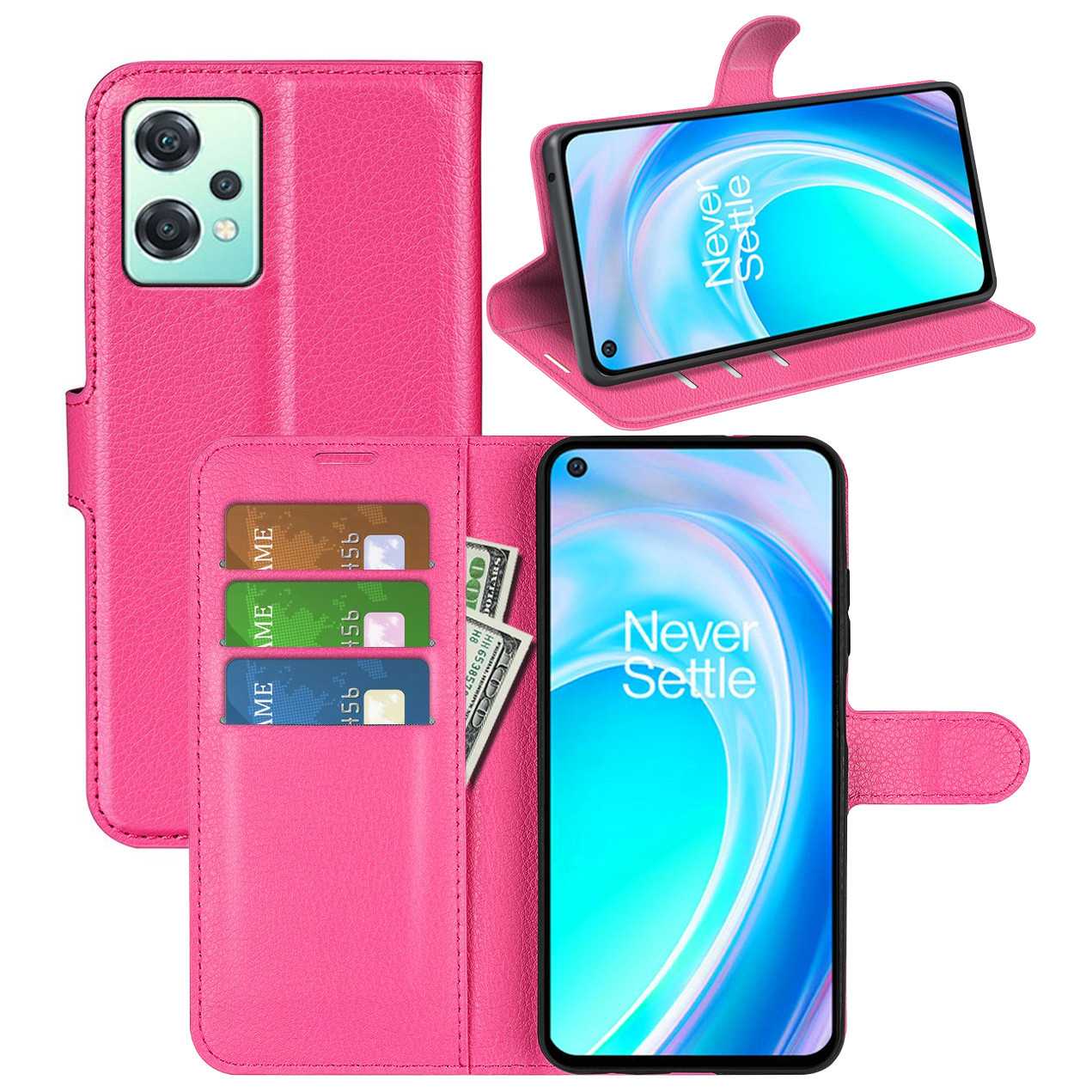 Чохол-книжка Litchie Wallet для OnePlus Nord CE 2 Lite 5G Rose, фото 1