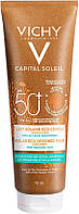 Солнцезащитное увлажняющее молочко для кожи лица и тела Vichy Capital Soleil Solar Eco-Designed Milk SPF 50+