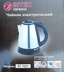 Електрочайник BITEK BT-7001, 2л 2кВт