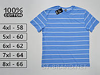58-66. Мужские хлопковые футболки большого размера (Батал) 100% Cotton