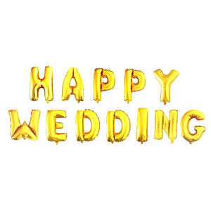990105 Кульки фольговані Happy Wedding