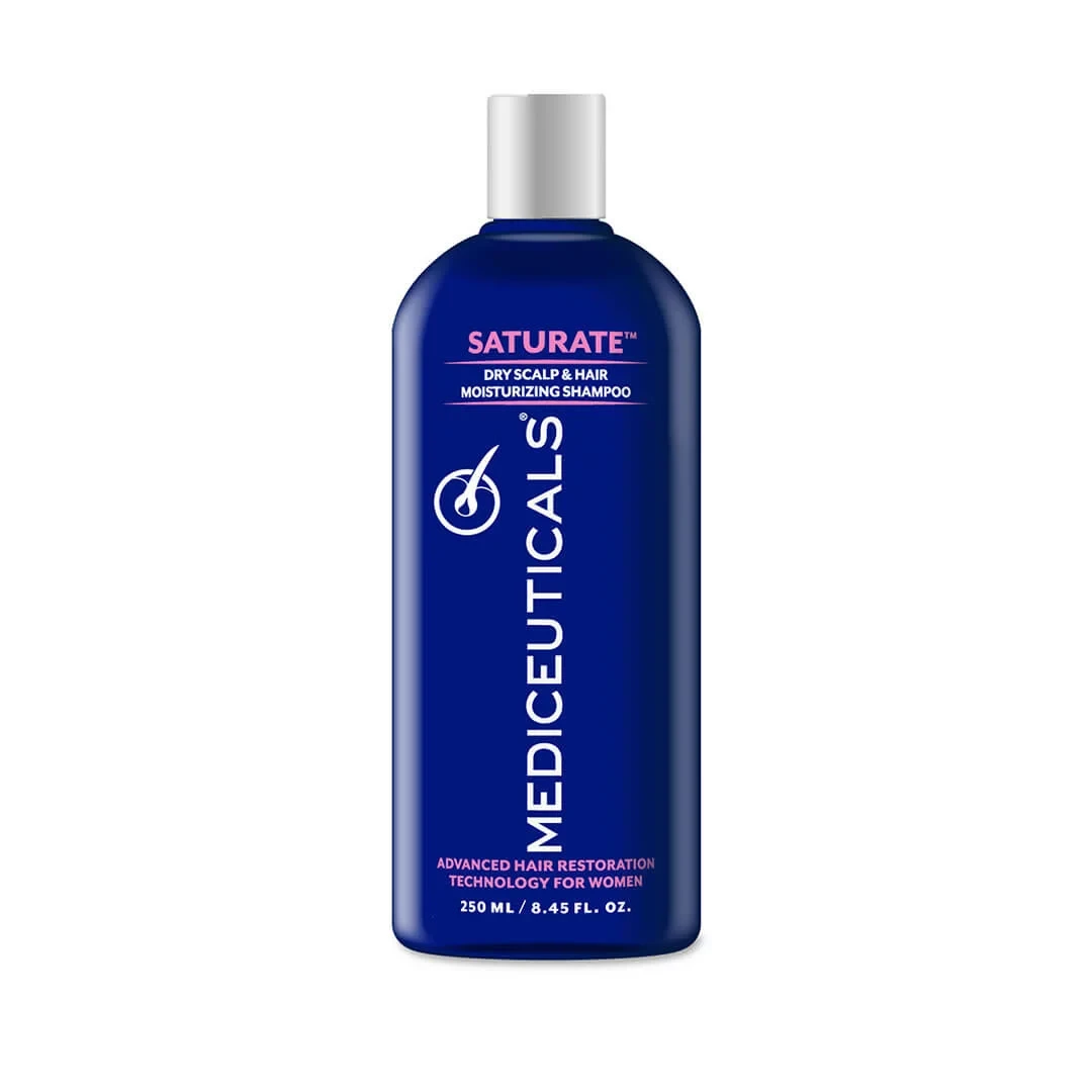 Шампунь жіночий проти випадіння та потоншення тонкого волосся Mediceuticals Saturate Shampoo 250 ml, фото 1