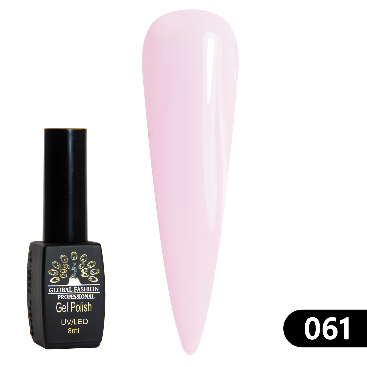 Гель-лак Global Fashion BLACK ELITE 061, 8 мл
