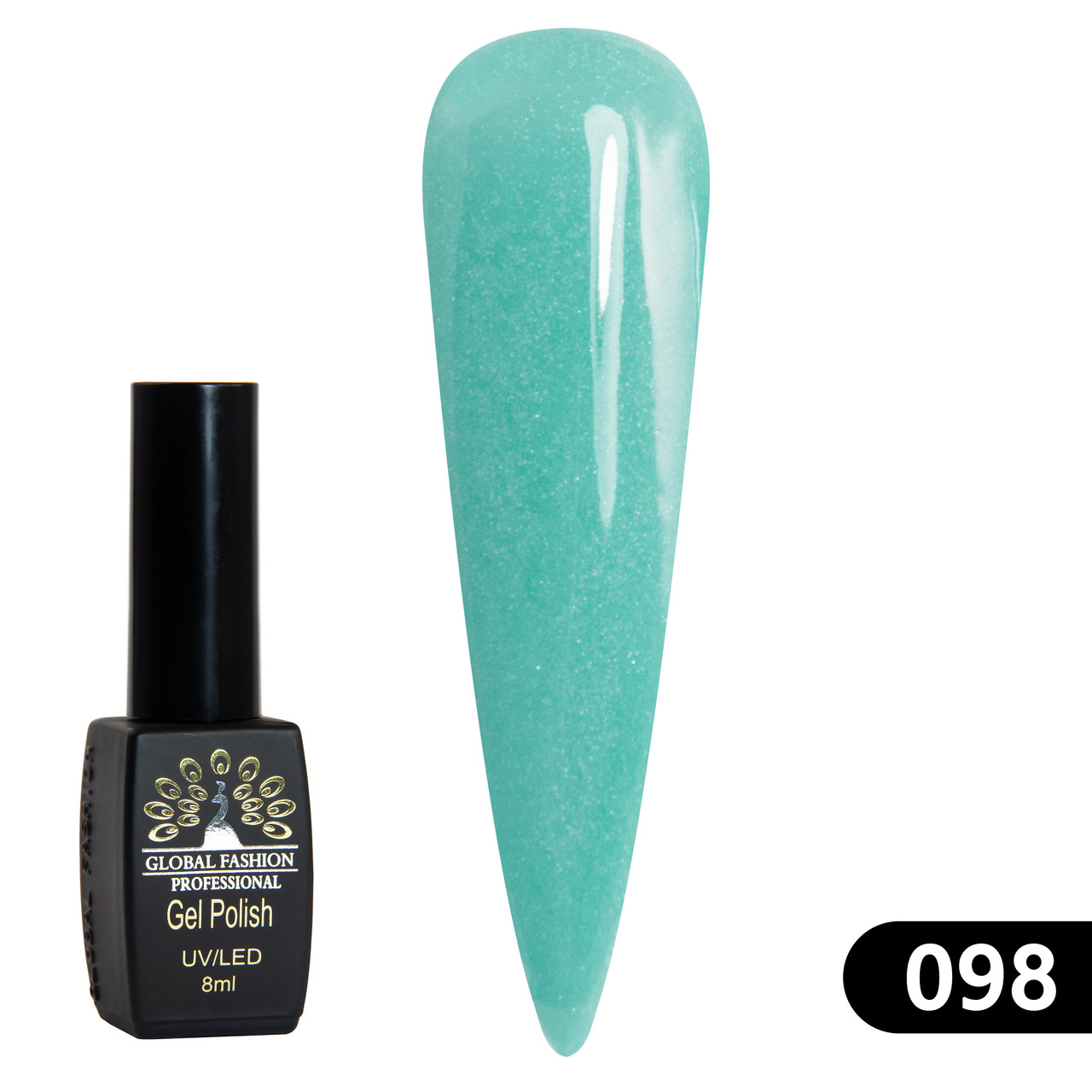 Гель-лак Global Fashion BLACK ELITE 098, 8 мл