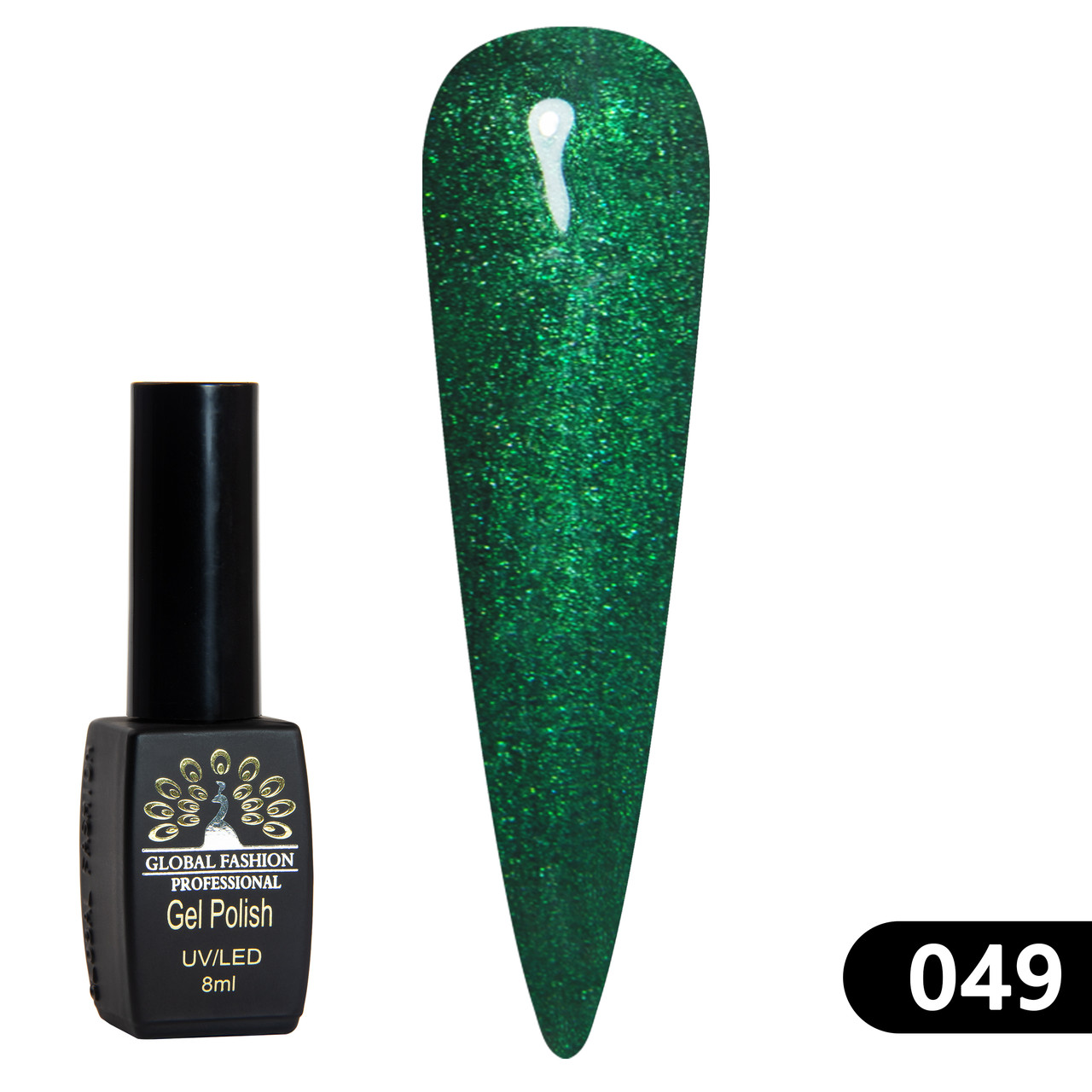 Гель-лак Global Fashion BLACK ELITE 049, 8 мл