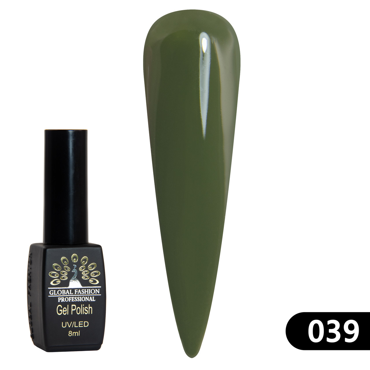 Гель-лак Global Fashion BLACK ELITE 039, 8 мл