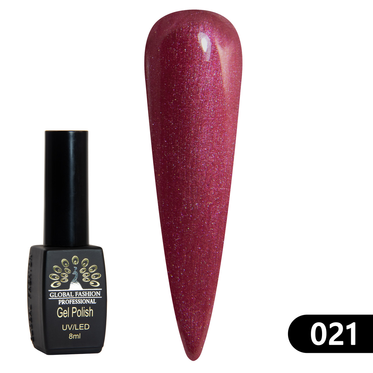 Гель-лак Global Fashion BLACK ELITE 021, 8 мл