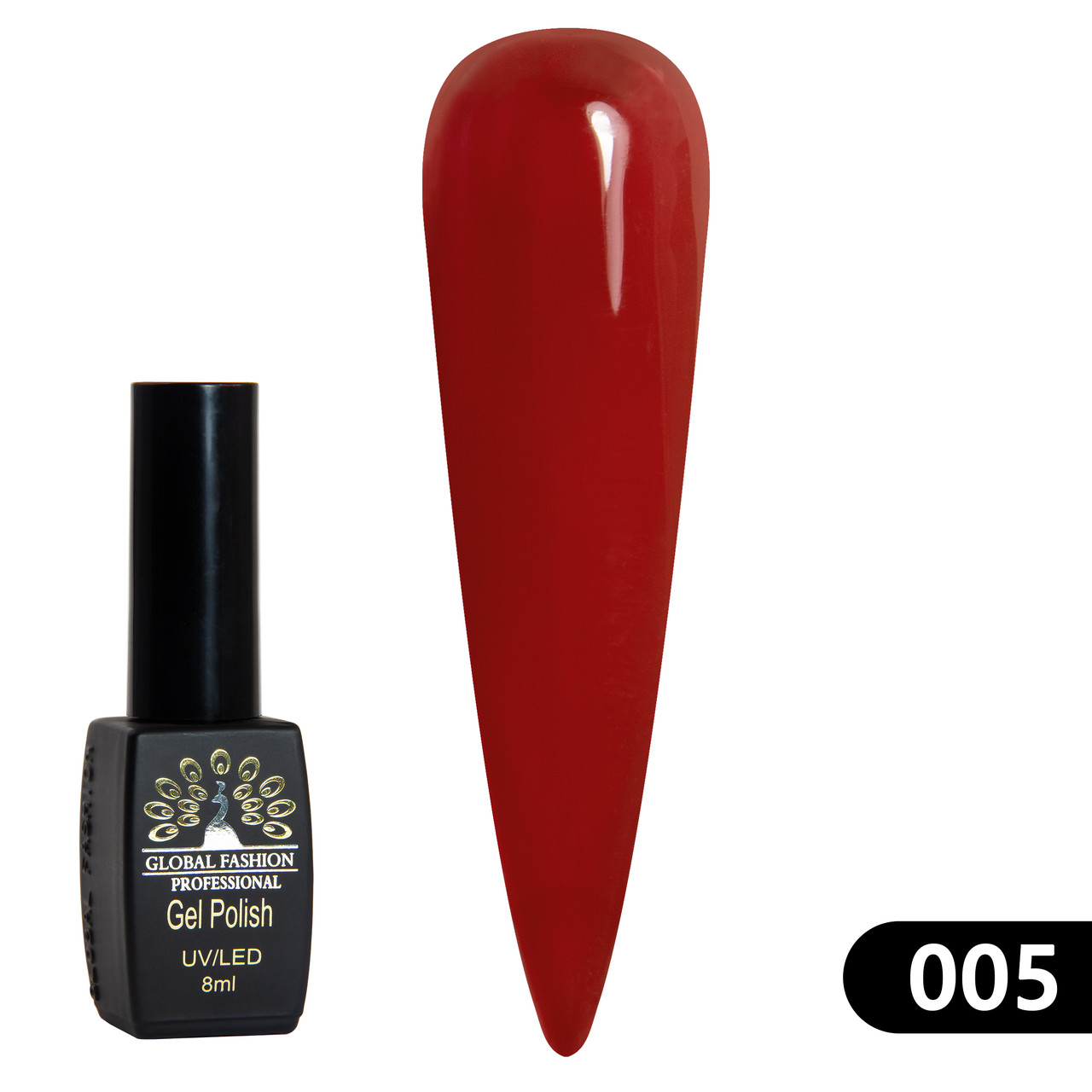 Гель-лак Global Fashion BLACK ELITE 005, 8 мл